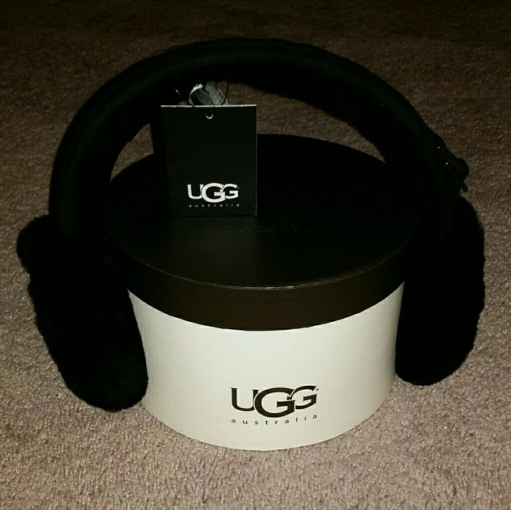 UGG Women's Double U Logo Shearling Earmuffs